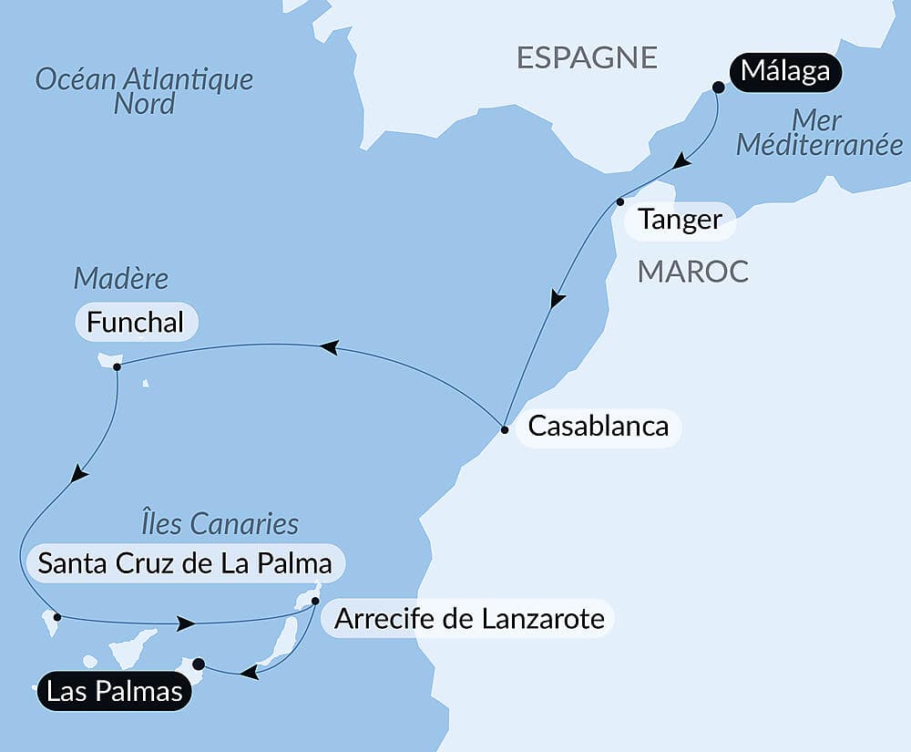 Odyssée atlantique de la péninsule ibérique aux Canaries