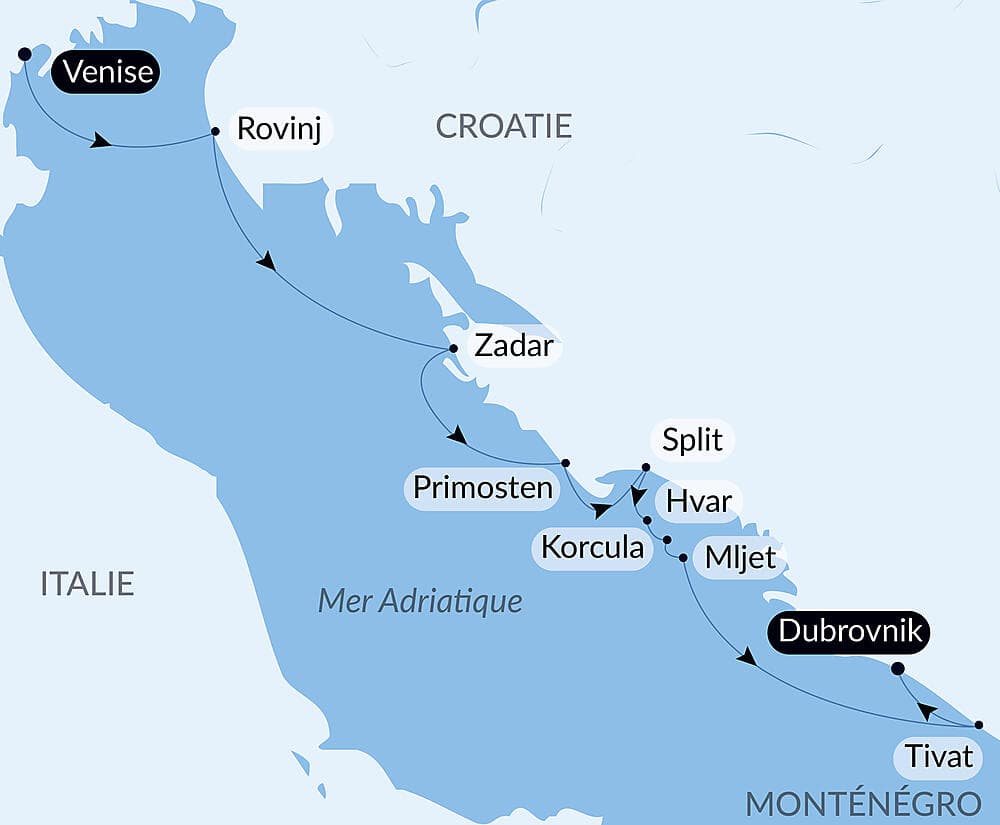 Merveilles naturelles et joyaux culturels de Dalmatie