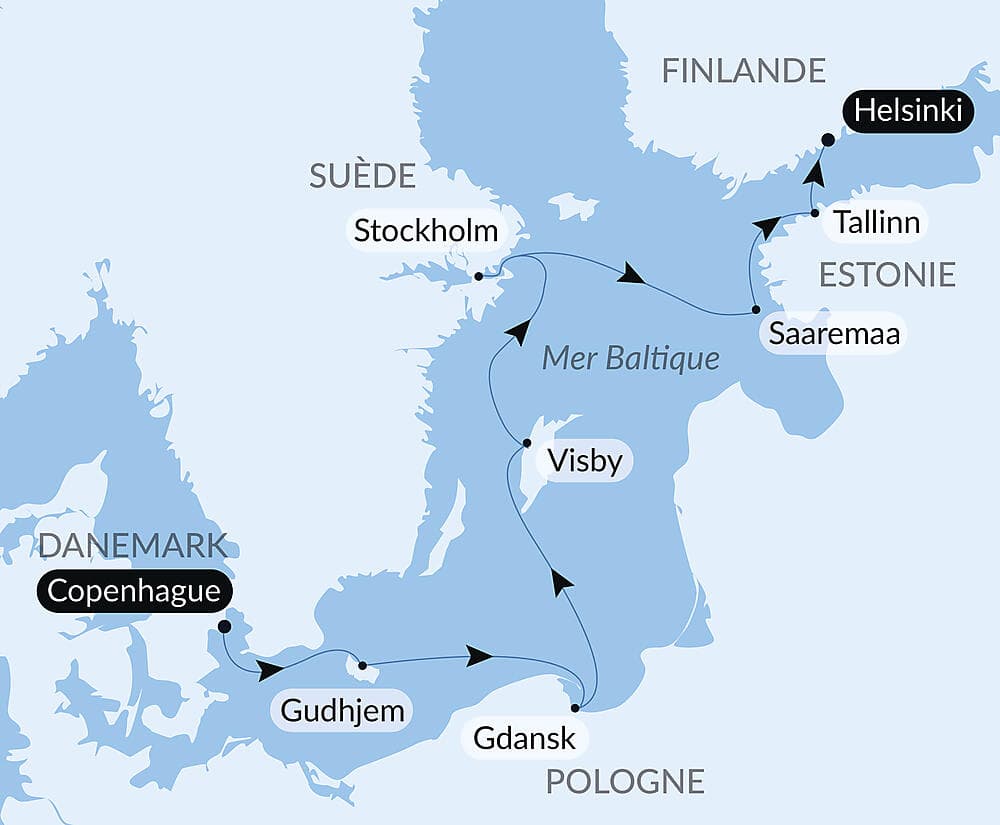 Capitales et villes emblématiques de la Baltique
